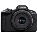 Appareil photo hybride Canon Pack EOS R50 + RF-S 18-45mm f/4.5-6.3 IS STM + Micro + Trépied + Télécommande + carte SD + Chargeur - vue 3