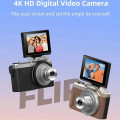 Appareil photo Numérique 4K Zoom Optique 6x Écran Rotatif à 180° Connexion wifi noir Yonis - vue 6