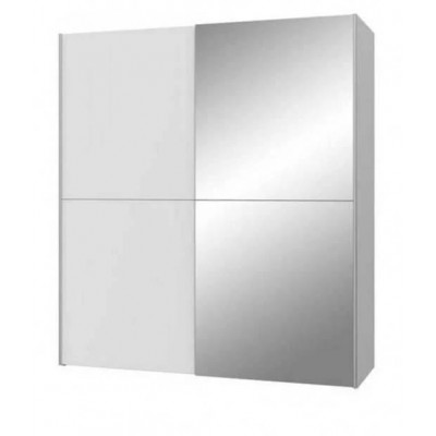 Armoire 2 portes coulissantes 5 tablettes