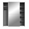 Armoire 2 portes coulissantes 5 tablettes - vue 3