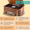 Belle Epoque 1908 DAB chaîne stéréo rétro platine vinyle DAB+ - vue 2