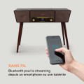 Belle Epoque 1912 platine vinyle rétro CD BT USB DAB+/FM marron - vue 4