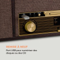 Belle Epoque 1912 platine vinyle rétro CD BT USB DAB+/FM marron - vue 6
