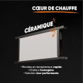 Bestherm Radiateur électrique Fixe connecté Wifi À Inertie Sèche Céramique Nessa Connect Horizontal Blanc - vue 6