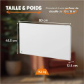 Bestherm Radiateur électrique Fixe connecté Wifi À Inertie Sèche Céramique Nessa Connect Horizontal Blanc - vue 7