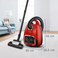 Bosch bgl6tpet aspirateur traîneau avec sac rouge - vue 4