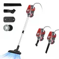 Aspirateur Balai sans Sac avec Fil BSTRE - 800W/22Kpa - Aspirateur à Main 3 en 1 - Aspirateur filaire- Rouge - vue 1