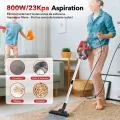 Aspirateur Balai sans Sac avec Fil BSTRE - 800W/22Kpa - Aspirateur à Main 3 en 1 - Aspirateur filaire- Rouge - vue 3