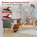 Aspirateur Balai sans Sac avec Fil BSTRE - 800W/22Kpa - Aspirateur à Main 3 en 1 - Aspirateur filaire- Rouge - vue 4