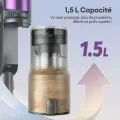 Aspirateur Balai sans Fil Ultenic UW20 –600 W puissant – 60 min/ 80 kPa – Batterie amovible – Tube pliable –Auto-portant - GreenEye - vue 2