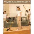 VACTechPro Aspirateur Balai sans Fil,35kPa Aspirateur sans Fil, 6-en-1, 35 Minutes d'Autonomie avec Batterie Amovible - vue 4