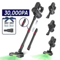 Aspirateur Balai Sans Fil LAMZIEN V12PRO - 32kPa - 40 min d’autonomie - Anti-Enchevêtrement - Lumière LED Verte - Autoportant - vue 10
