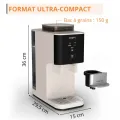 KRUPS Coffee Crush, machine à café à grains, ultra compacte, nettoyage facile, ivoire, SA4001E0 - vue 3