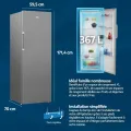 Réfrigérateur monoporte - BEKO - RSSE415K40SN - 367 L - Compartiment 0-3° - Classe E - 171,4x 59,5x 70 - Silver - vue 8