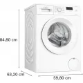 Lave-linge hublot BOSCH WGE02406FR SER2 - 7 kg - Induction - L60cm - 1400 trs/min - Classe A  - Blanc - vue 9