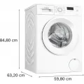 Lave-linge hublot BOSCH WGE03207FR SER2 - 8 kg - Induction - L60cm - 1200 trs/min - Classe A - Blanc - vue 2