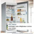 Réfrigérateur combiné - BOSCH - KGN49AIBT - Classe B - 440 L - 203 x 70 x 66,70 cm - Acier brossé - vue 7
