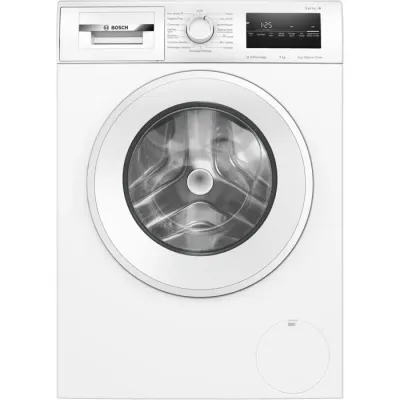 Lave-linge hublot BOSCH WAN2827UFR SER4 - 8 kg - Induction - L60cm - 1400 trs/min - Classe A - Vapeur - Blanc