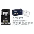 Machine expresso automatique avec broyeur - DELONGHI - MAGNIFICA S ECAM22.140.B - Noir + Set 2 tasses Expresso - vue 1