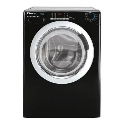 Lave-linge hublot CANDY CSS1410TWMCBE/FR - 10 kg - Induction - Vapeur - 1400 trs/min - Classe A - Programmes rapides - Noir