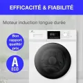 Lave-linge hublot - CONTINENTAL EDISON - CELL12140IWP - 12kg - Induction - 60 cm - 1400 trs/min - Blanc - vue 4