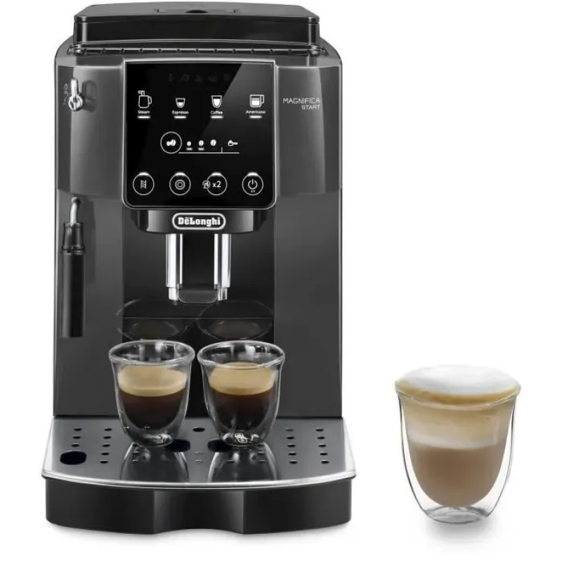 Machine expresso broyeur - De'Longhi - Magnifica Start - ECAM220.22.GB - 4 recettes - Gris noir
