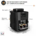 KRUPS Machine à café broyeur à grain, Ecran LCD, Nettoyage automatique EA815070 - vue 4