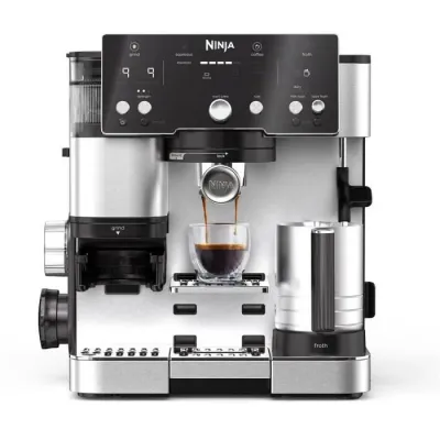 Machine à café 2-en-1 - NINJA LUXE™ - Café Essential Series - ES501EU - 1650 W - 9/11 bars - 250 gr - Noir / Inox