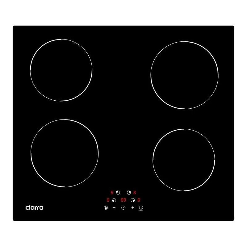 CIARRA Plaque de Cuisson 4 Feux Cd4bih-d Table de Cuisson Induction 59cm Sécurité Enfants