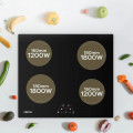 CIARRA Table de Cuisson À Induction 4 Foyers 6000w Noir Cd4bih-e - vue 3