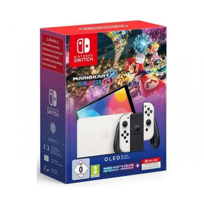 console Nintendo Switch Oled + Jeu Mario Kart