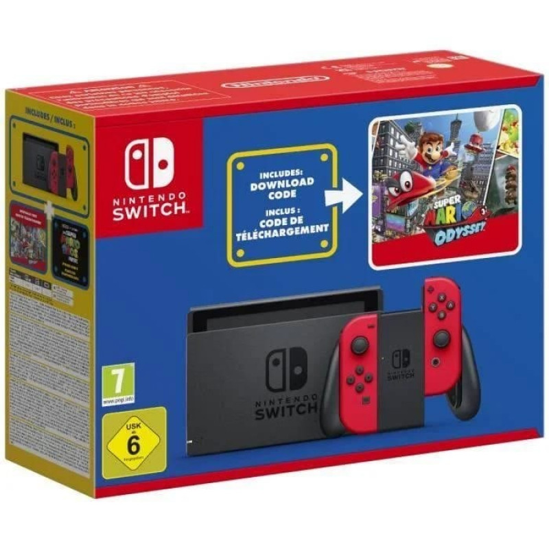 Console Nintendo Switch Rouge + Super Mario Odyssey