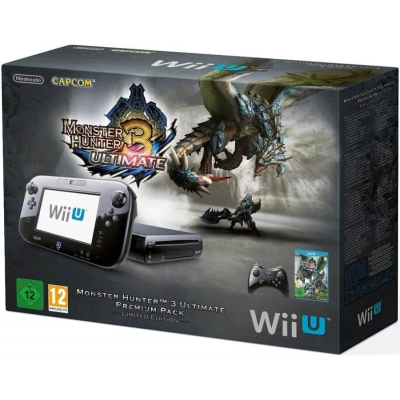 Console Nintendo Wii U 32go Pack Monster Hunter 3 Ultimate