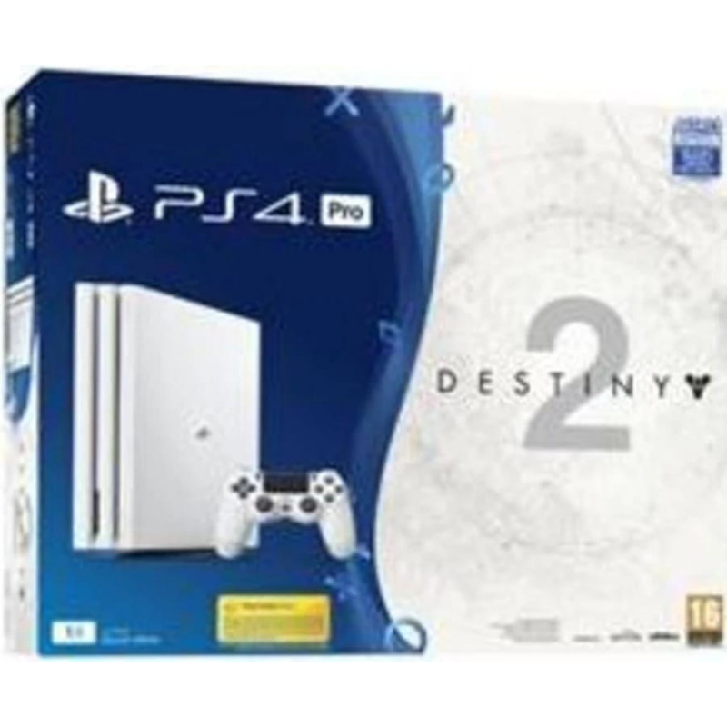 Console PlayStation 4 1 To Glacier Blanche (PS4) + Destiny 2