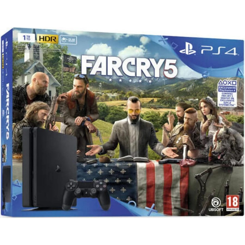 Console PS4 Sony Slim 1To + Far Cry 5