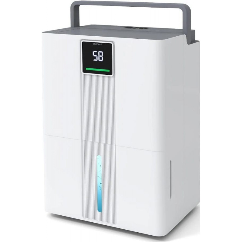 Costway Déshumidificateur 35 L/Jour Déshumidificateur Économique avec 3 Modes Minuteur 24H Indicateur 3 Couleurs Verrouillage Enfant