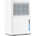 Déshumidificateur 12 litres/jour pour pièces jusqu'à 185 m² modes continu/séchage silencieux Design en ABS Blanc 20_0011716 - vue 1