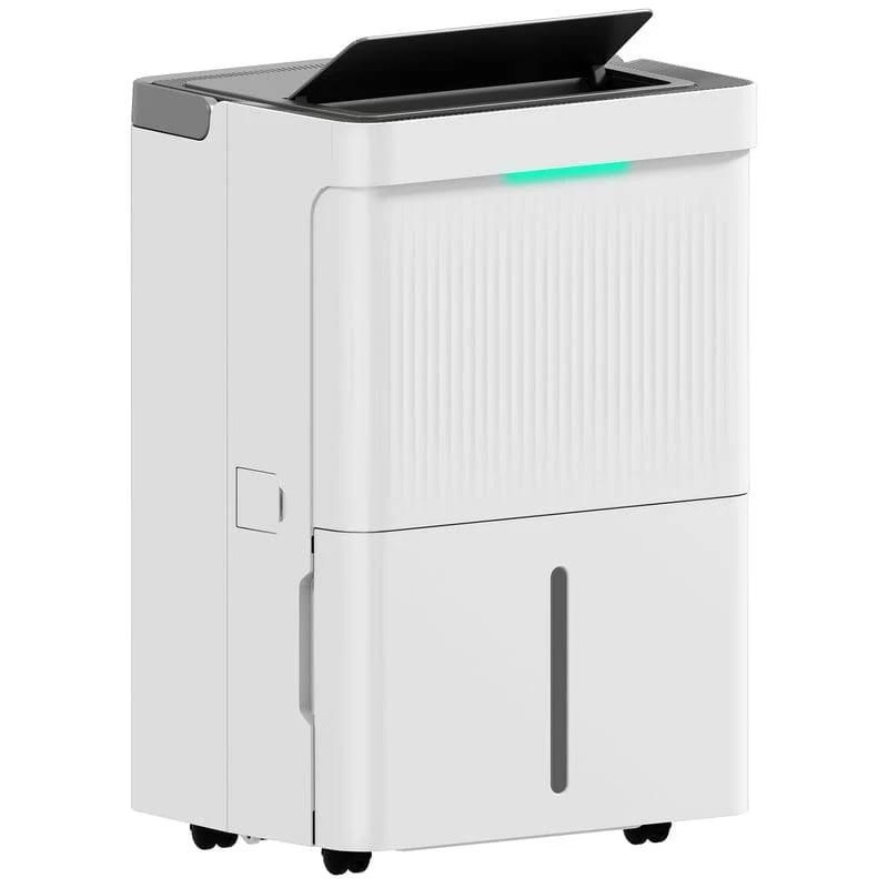 Déshumidificateur 35L/Jour Réservoir 5.5L Écran LED Minuterie 24H Blanc 35.5x28x52.2cm