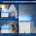 Déshumidificateur 35L/Jour Réservoir 5.5L Écran LED Minuterie 24H Blanc 35.5x28x52.2cm - vue 7