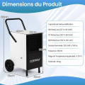 Déshumidificateur Électrique Déshumidificateur d'Air avec 2 Vitesses - vue 3