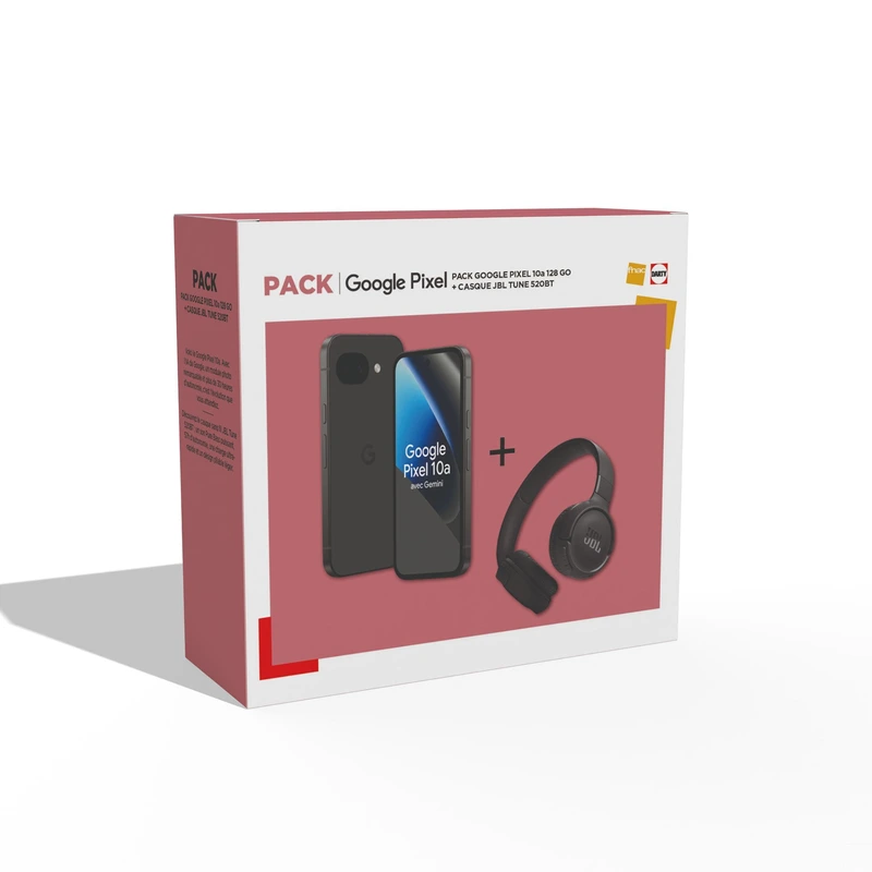 Pack Fnac Pixel 10a + Casque JBL Black