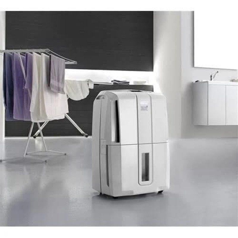 Delonghi Déshumidificateur de 7L avec Panneau de commande LCD pour pièce de 72 m² Blanc