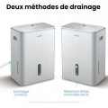 Deshumidificateur 2 En 1 Et Purificateur D Air Avec Ioniseur 20l Par Jour 4 Modes Et Fonction Air Swing - vue 4