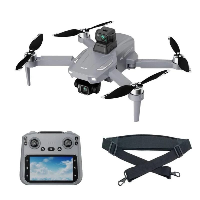 Drone 5G/4G double Caméra + télécommande écran 4,5 + piste