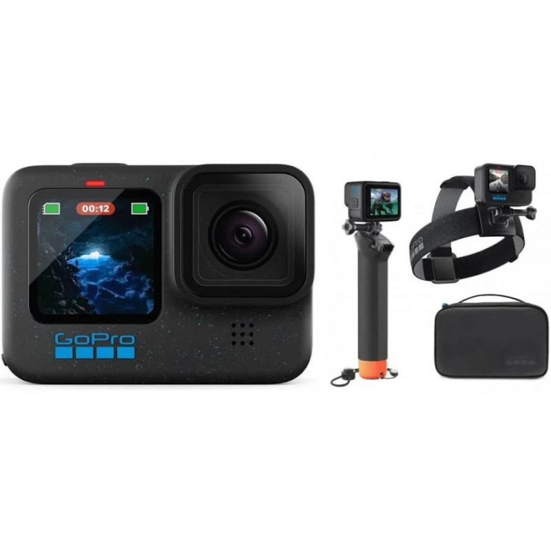 GoPro Caméra d'action HERO12 Black 128 GB Kit Aventure