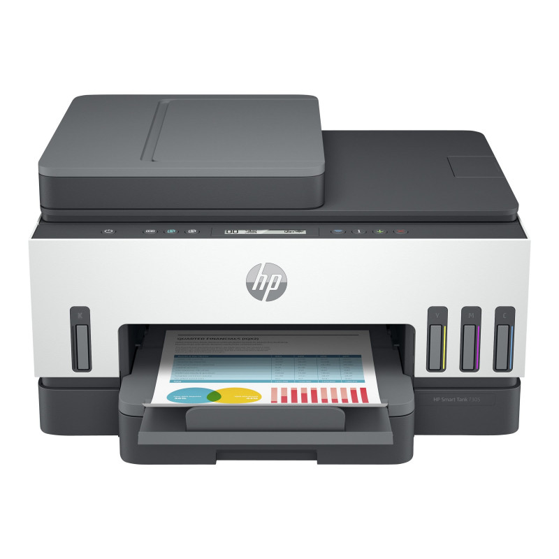 HP Smart Tank 7305 All-in-One - imprimante multifonction jet d'encre couleur A4 - Wifi, Bluetooth, USB