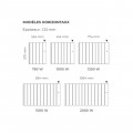 Intuis Sloop Radiateur horizontal Blanc - vue 5