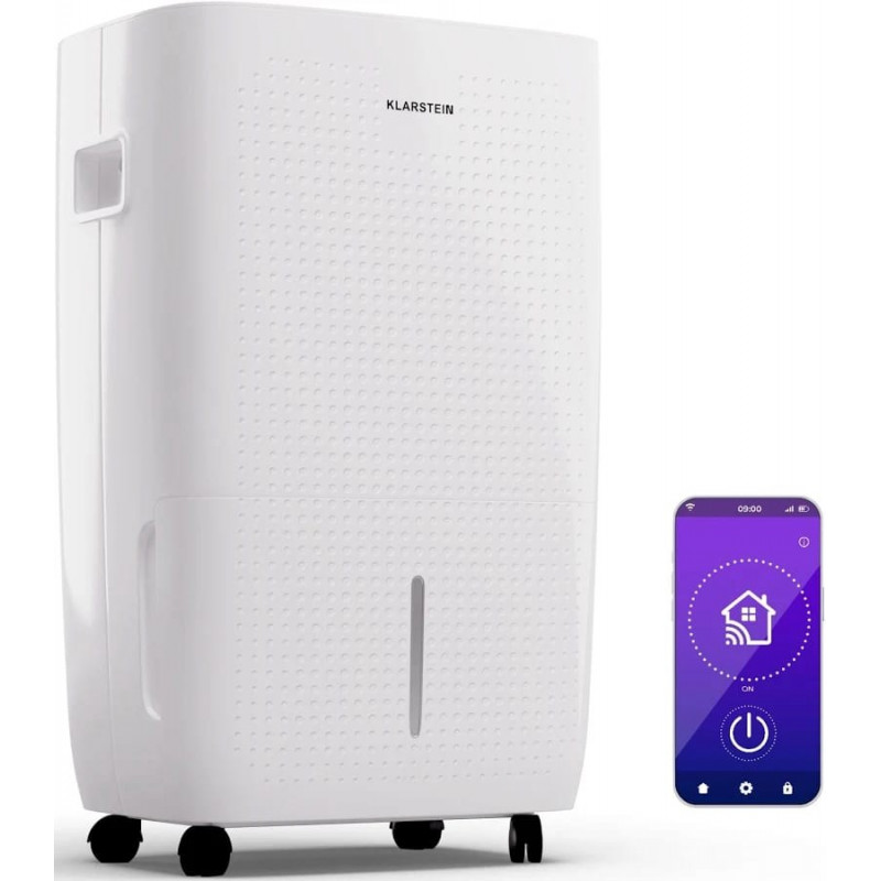 Klarstein DryFy Connect 60 Déshumidificateur d'air WiFi à compression 60 l/j 45-65 m²