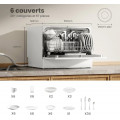 Lave Vaisselle Pose Libre Comfee Cdwtt602ewd L55cm 47db 6 Couverts 6 Programmes Affichage Led Blanc Classe D - vue 2