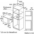 Micro-ondes encastrable Bosch BEL554MB0 Noir - vue 4